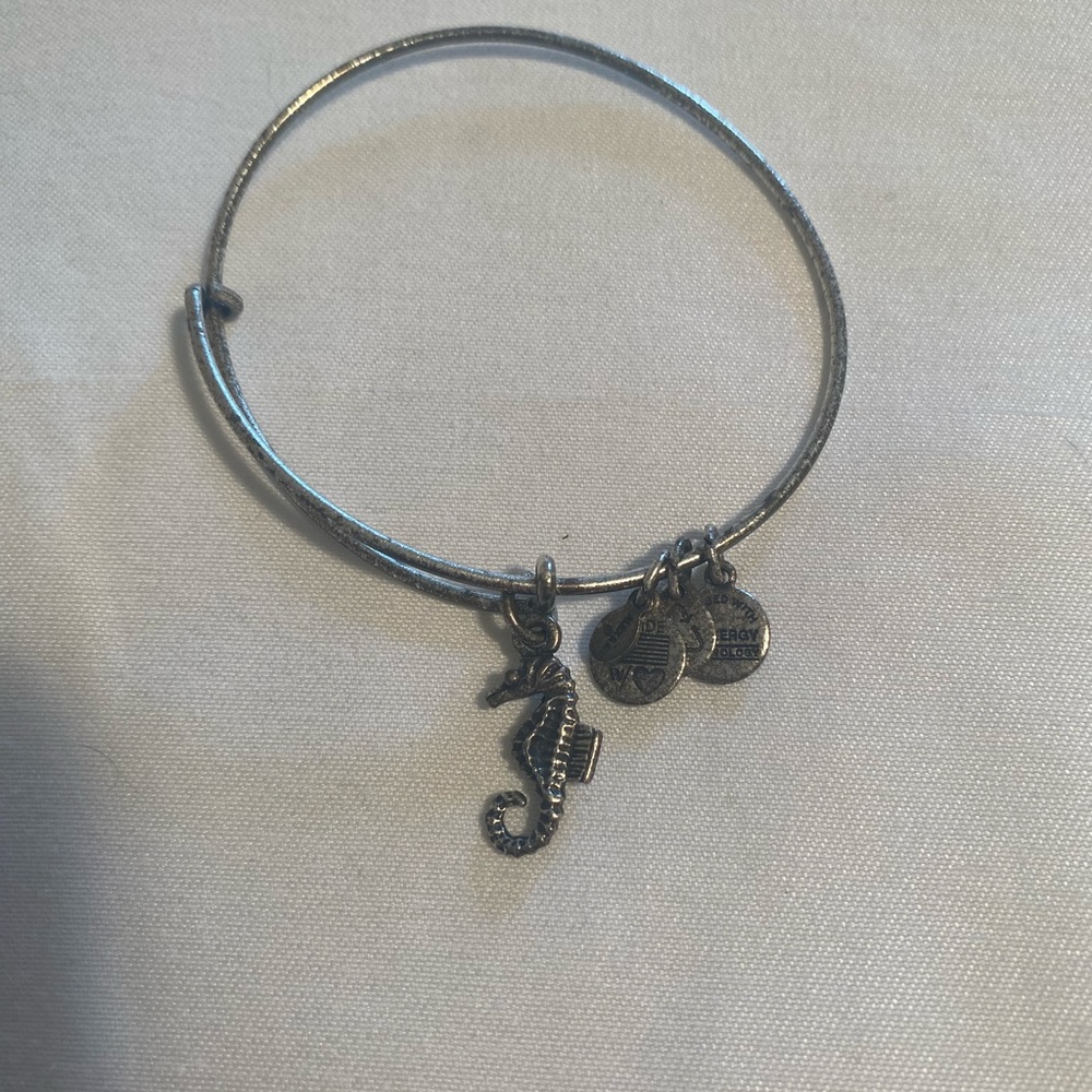 Alex and Ani Seahorse Charm Bangle